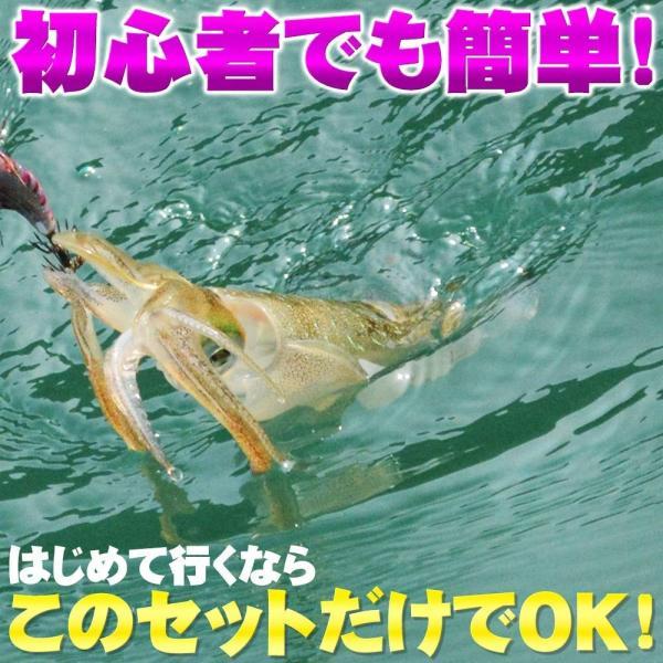 釣り場に直行 イカギャフ付き エギング入門7点 シェイカー エギング