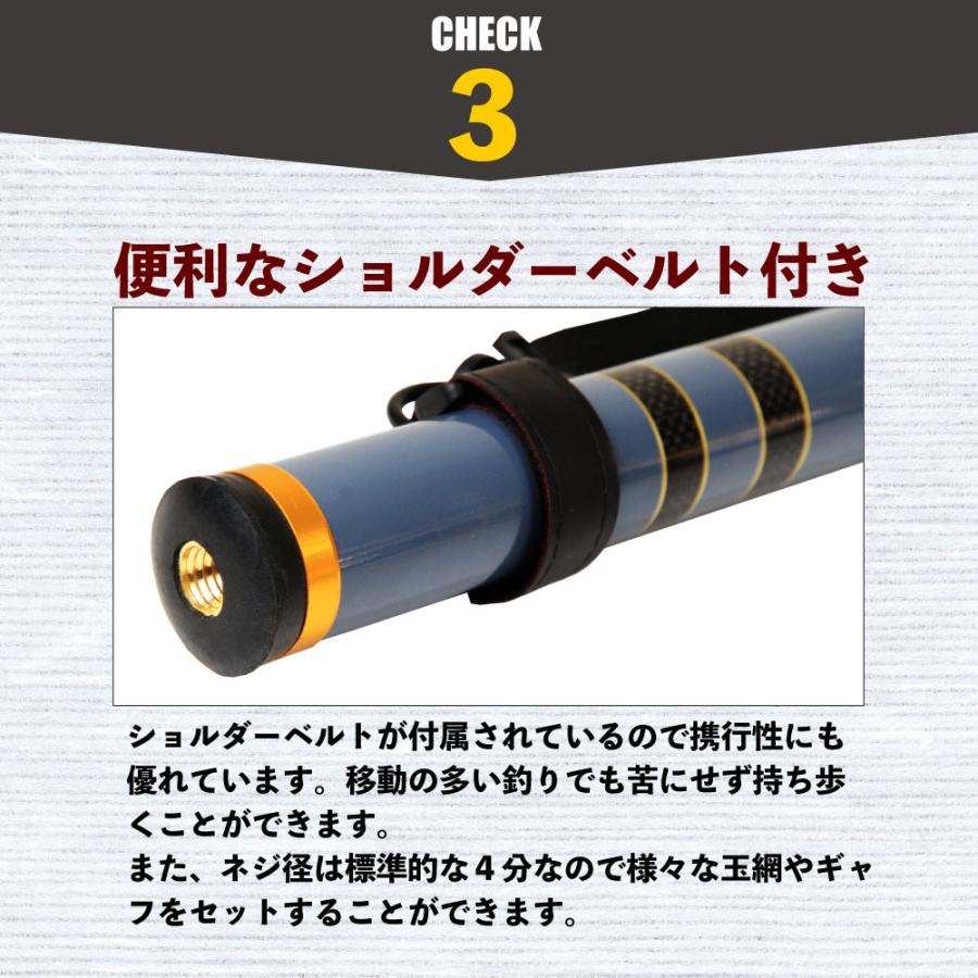 ショアジギング ランディング ギャフ 3点セット 8M ロープ掛け付ギャフ