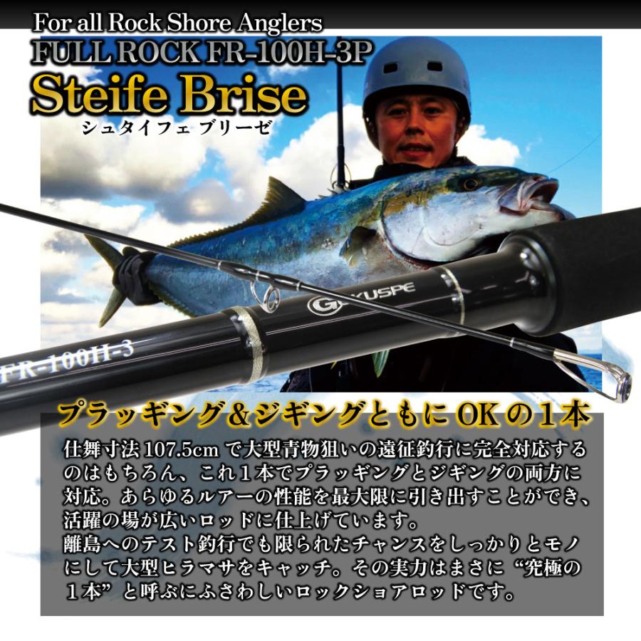 Gokuspe 3ピース ロックショアロッド Full Rock Steife Brise FR Gokuspe 3ピース ロックショアロッド Full Rock Steife Brise FR