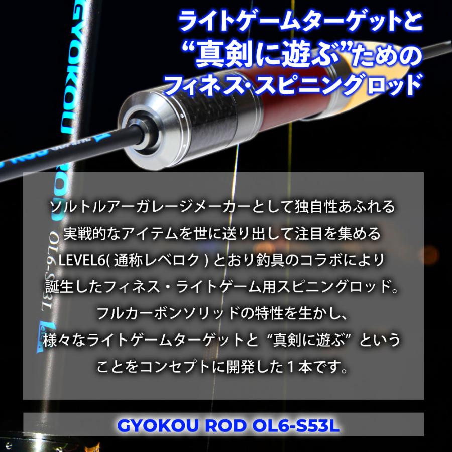 釣竿 おり釣具 レベロクコラボ ライトゲームロッド GYOKOU ROD