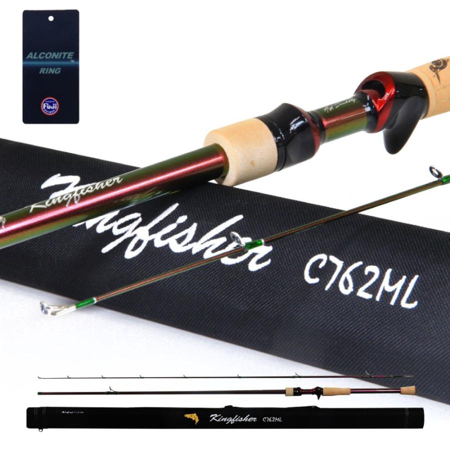 おり釣具 ハードロッドケース付 ルアースタイル キングフィッシャー バス/ロックフィッシュ/シーバス C762ML(ori-784139)｜ニジマス アマゴ イワナ ヤマメ 渓流 ストリーム トラウト ルアー スピニング ネイティブトラウト 源流釣り 源流トラウト おり釣具 ハードロッドケース付 ルアースタイル キングフィッシャー