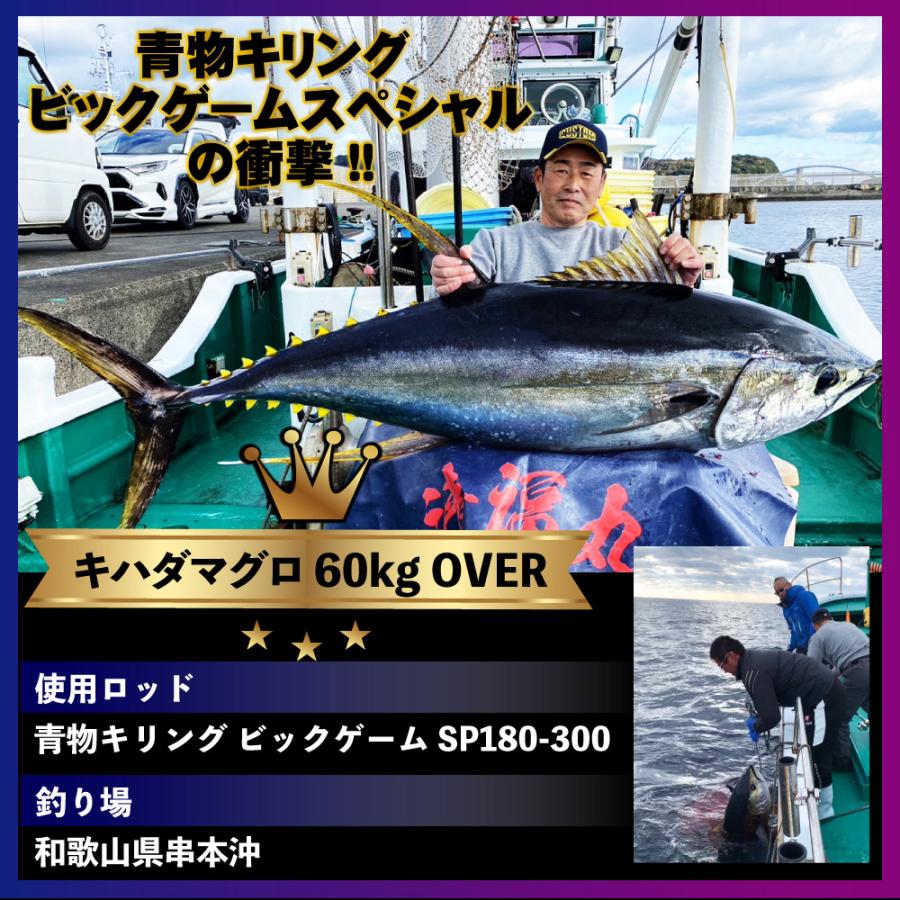 マグロなど大物に的を絞った 総糸巻 船竿 青物キリング ビッグゲームスペシャル165-300(ori-bgsp165-780056)｜orioku｜15