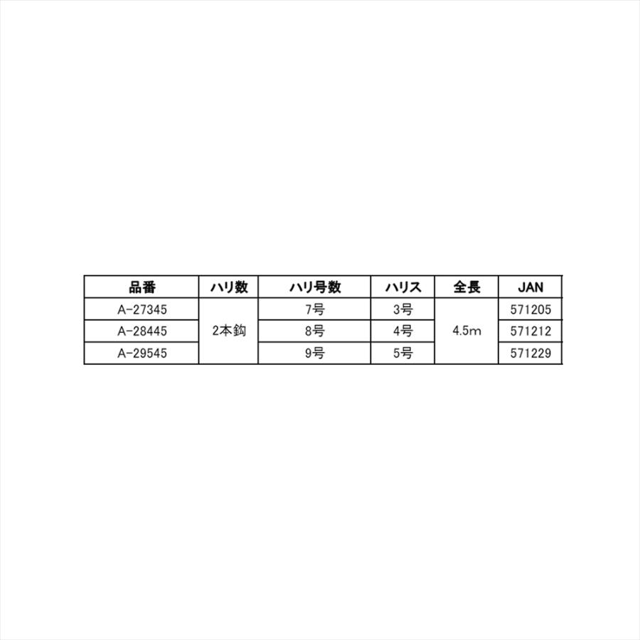 サニー商事 アポロ遠投カゴ釣り専用仕掛2本針4.5m 8-4(sany-571212)[M