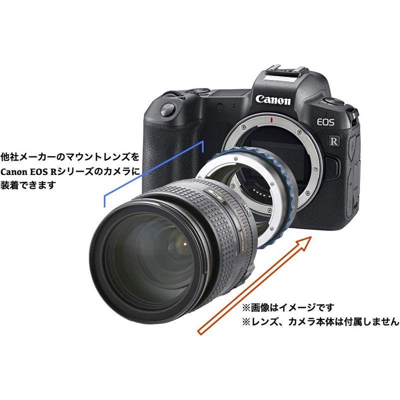 Haoge マニュアルレンズマウントアダプター Nikon Nikkor F AI AIS Dレンズ用 Canon EOS R等のCanon