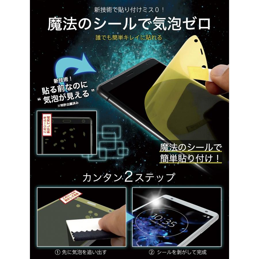 365日完全保証】 Xperia XZ2 フィルム 湾曲まで覆える 3D 全面保護