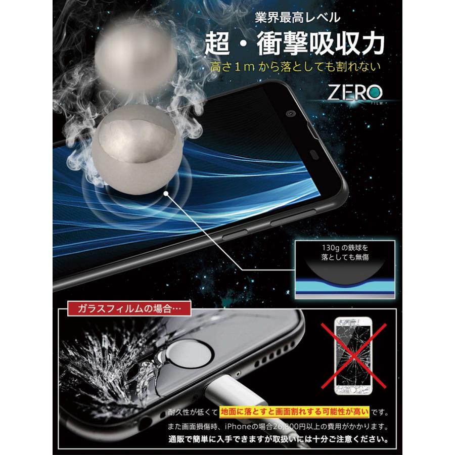 365日完全保証】 AQUOS zero フィルム 湾曲まで覆える 3D 全面保護 SH