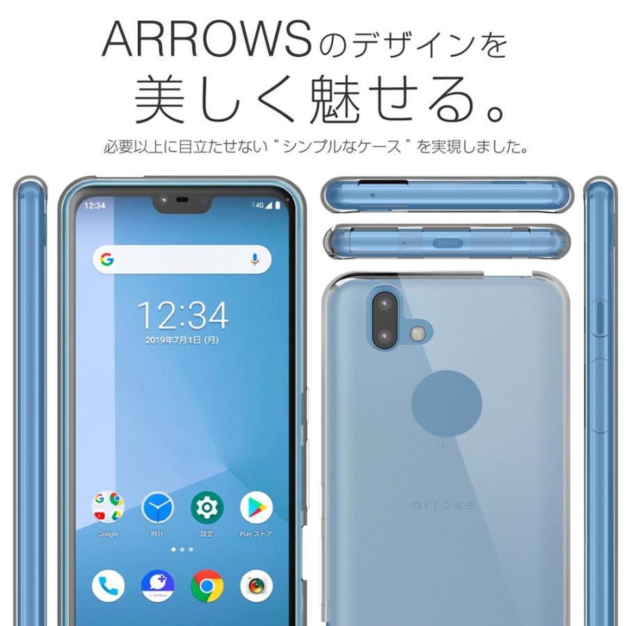 arrows U 801FJ ケース カバー 透明 クリアケース 薄くて 軽い