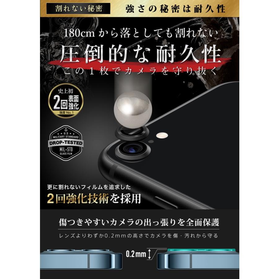 ガラスザムライ iPhoneSE 第三世代 第二世代 カメラフィルム ガラス
