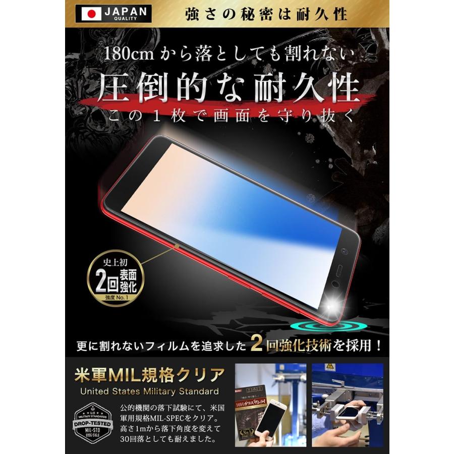 ガラスザムライ Rakuten mini ガラスフィルム 全面保護フィルム 10H