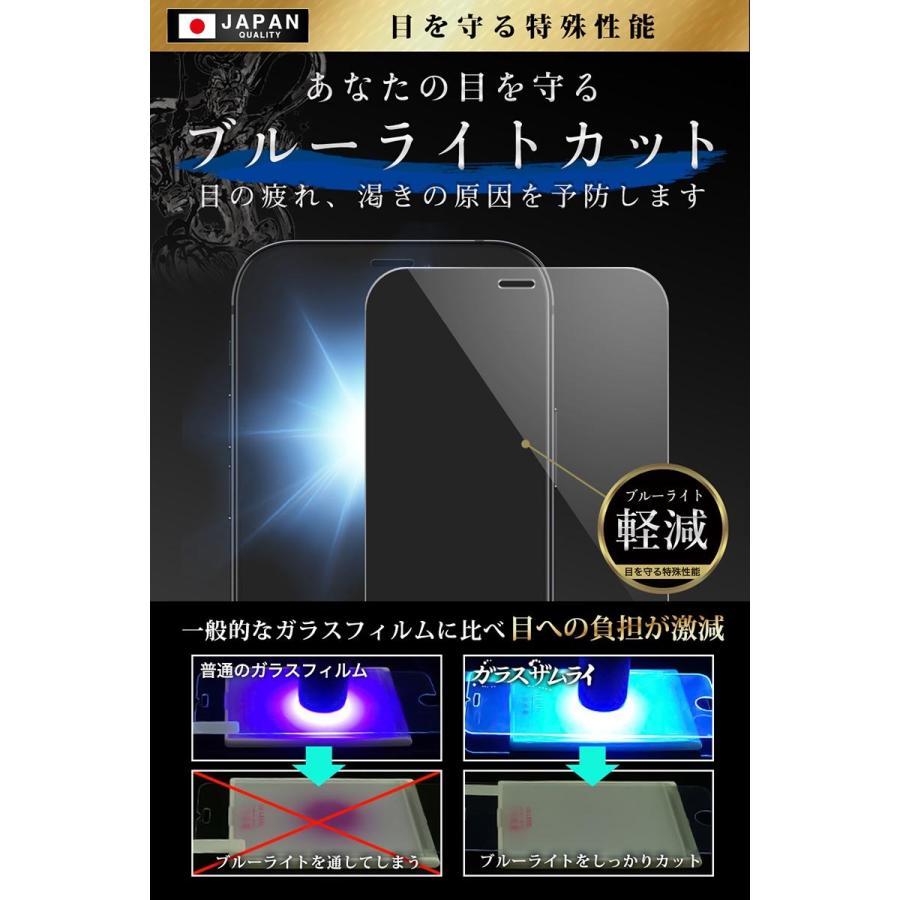 iPhone12 mini ガラスフィルム 保護フィルム ブルーライトカット 10Hガラスザムライ アイフォン アイホン iPhone12mini フィルム｜orion-sotre｜05