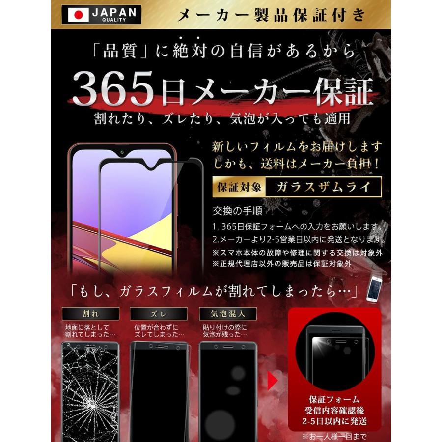 ガラスザムライ GALAXY A21 SC-42A ガラスフィルム 全面保護フィルム