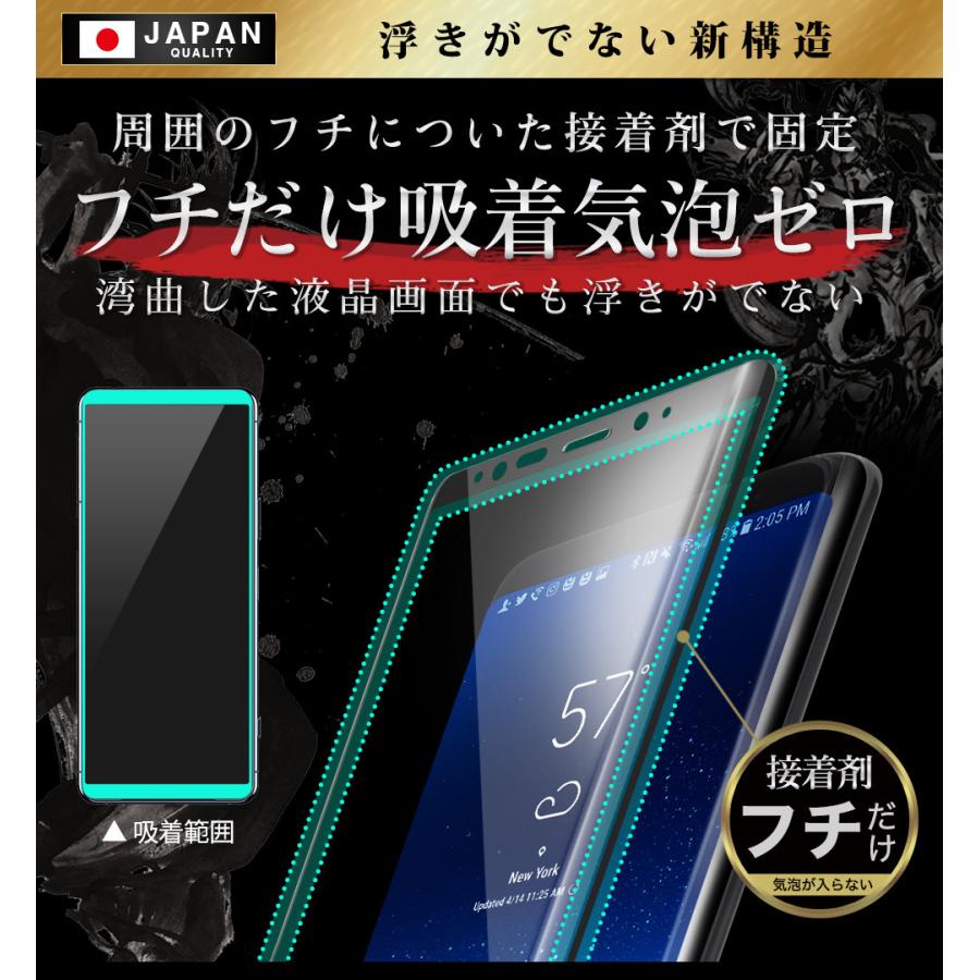 Xperia 1 III ガラスフィルム SOG03 全面保護フィルム SO51B 10Hガラスザムライ らくらくクリップ付き エクスペリア フィルム 黒縁｜orion-sotre｜08