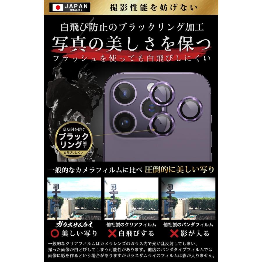 ガラスザムライ iPhone14 Pro Max 14pro カメラカバー 保護 フィルム