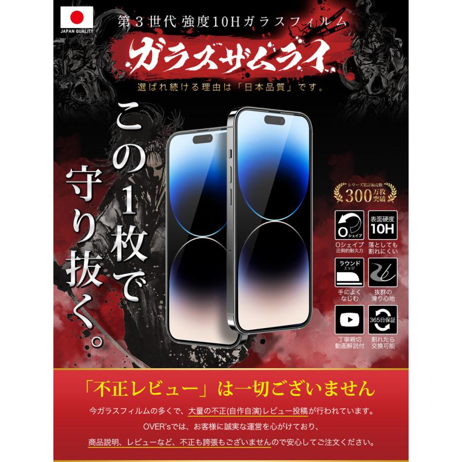 ガラスザムライ iPhone14 Pro Max ガラスフィルム 保護フィルム