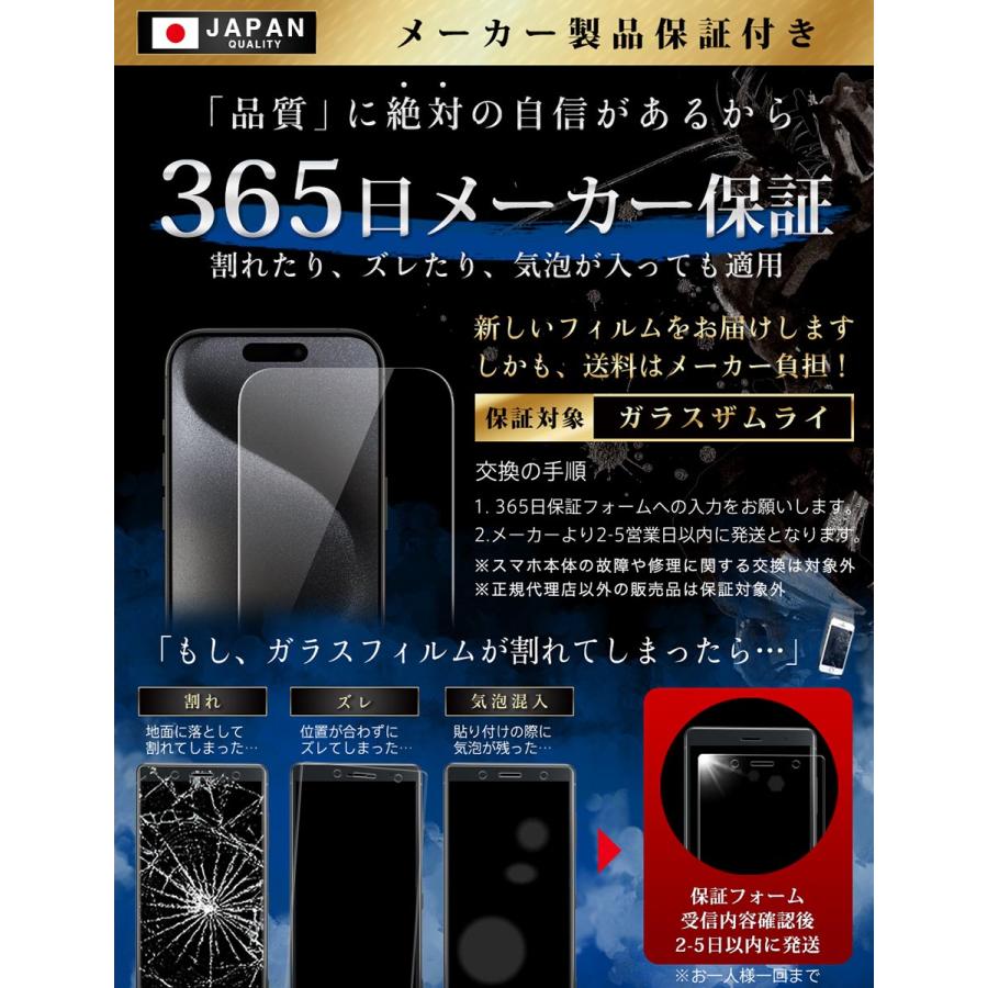 iPhone15 Pro ガラスフィルム 保護フィルム ブルーライトカット 10Hガラスザムライ アイフォン アイホン iPhone15Pro フィルム｜orion-sotre｜07