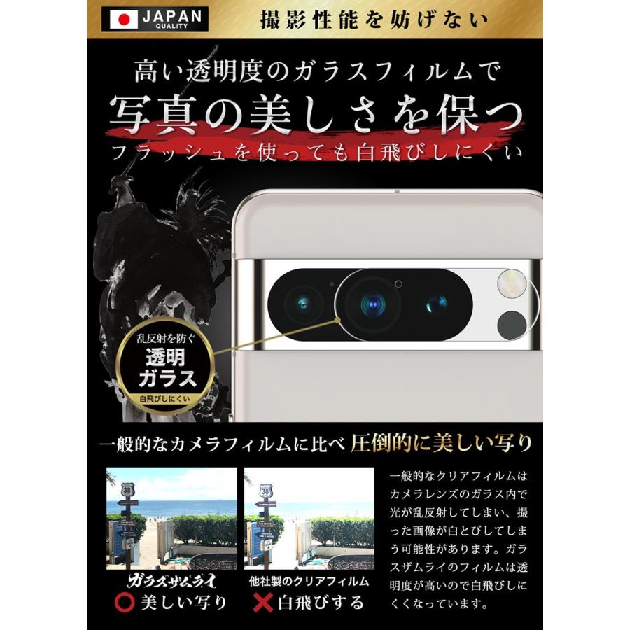 ガラスザムライ Google Pixel 8 Pro カメラフィルム ガラスフィルム