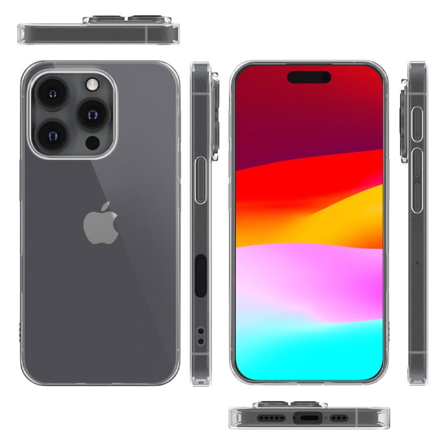 iPhone 16 Pro ケース カバー iPhone16Pro 透明 クリアケース 薄くて