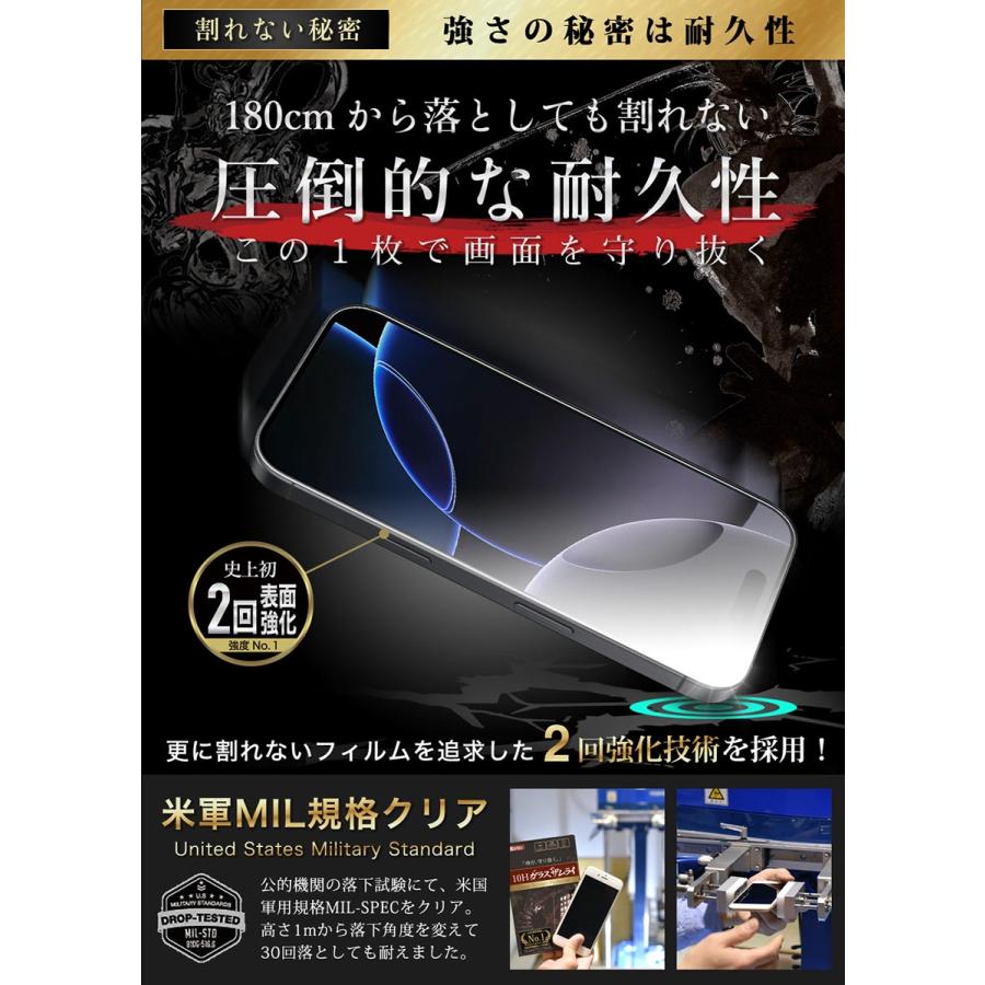 ガラスザムライ iPhone16 Pro ガラスフィルム 保護フィルム 10Hガラス