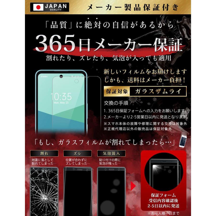 AQUOS wish5 ブラック　新品、未使用　画面フィルム付きです ガラスザムライ AQUOS wish5 フィルム wish ガラスフィルム 保護