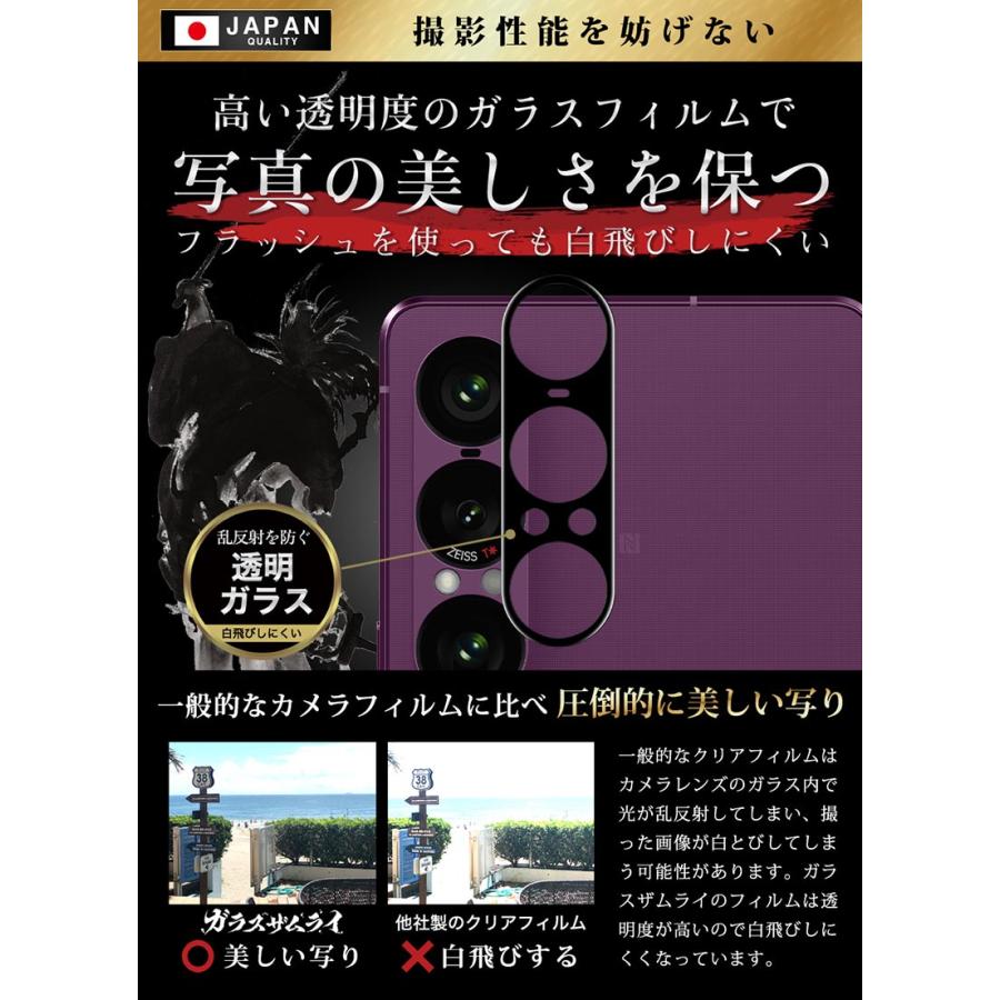 ガラスザムライ Xperia 1 VII カメラフィルム SO-51F マーク7 ガラス