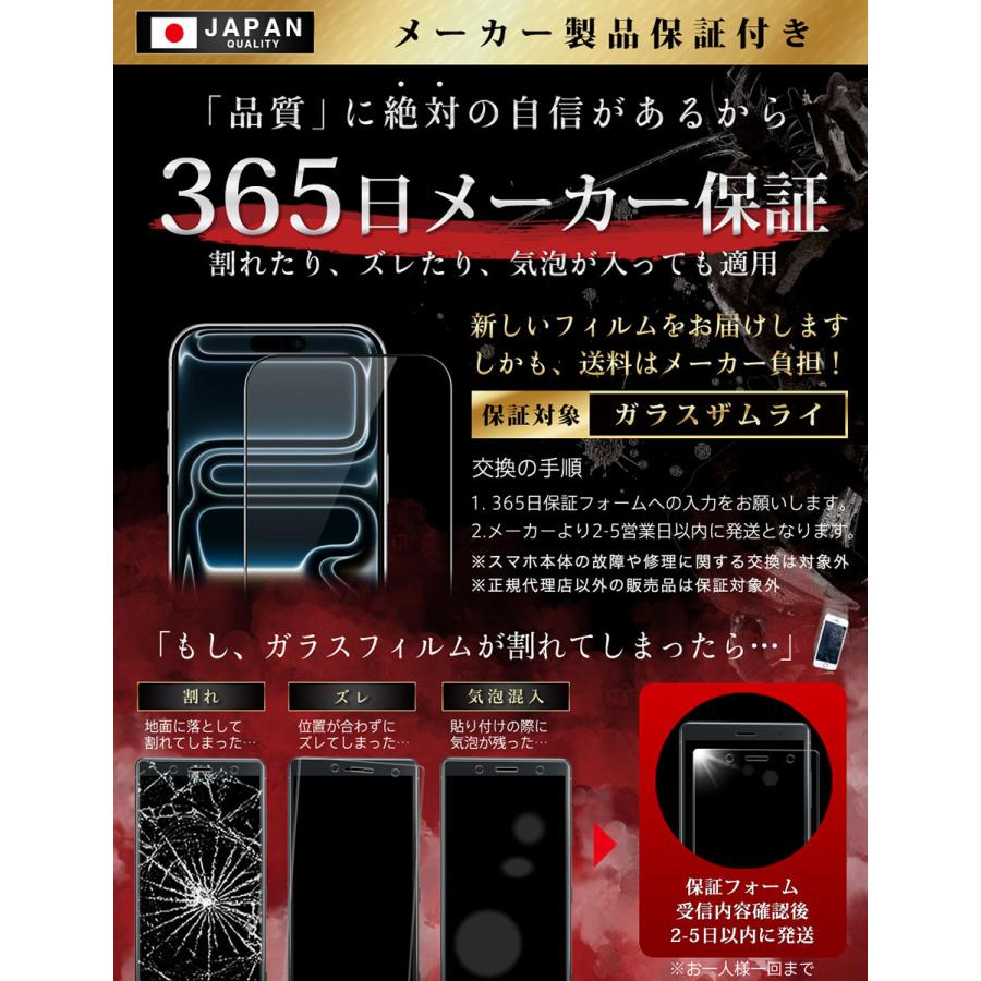 ガラスザムライ iPhone17 Pro Max ガラスフィルム 全面保護フィルム