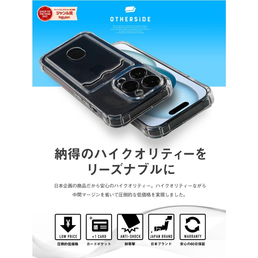 カード入れ付き クリアケース iPhone SE iPhone15 iPhone15pro
