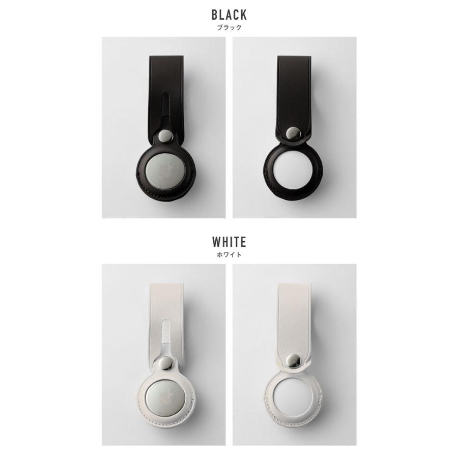 予約販売予約販売AirTag ケース ホルダー カバー エアタグ PUレザー Airtag Loop ループ 保護カバー 鍵 ランドセル スーツケース バッグ ペット アップル Apple OTHERSiDE 財布、帽子、ファッション小物 Air TagエアタグとAir Tagループ(ホワイト)セット