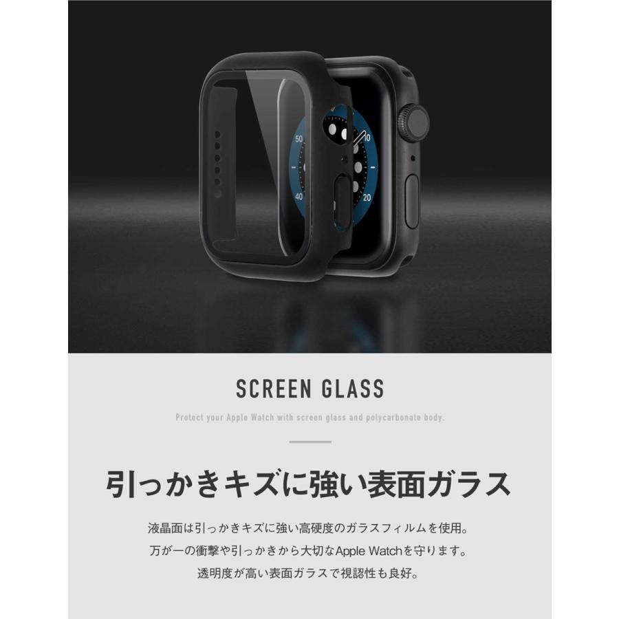 アップルウォッチ カバー ケース Apple Watch Ultra 8 7 6 SE (第2世代/第1世代) 液晶保護 耐衝撃 アクセサリー ハードケース series 49/45/44/42/41/40/38mm｜orion-sotre｜04