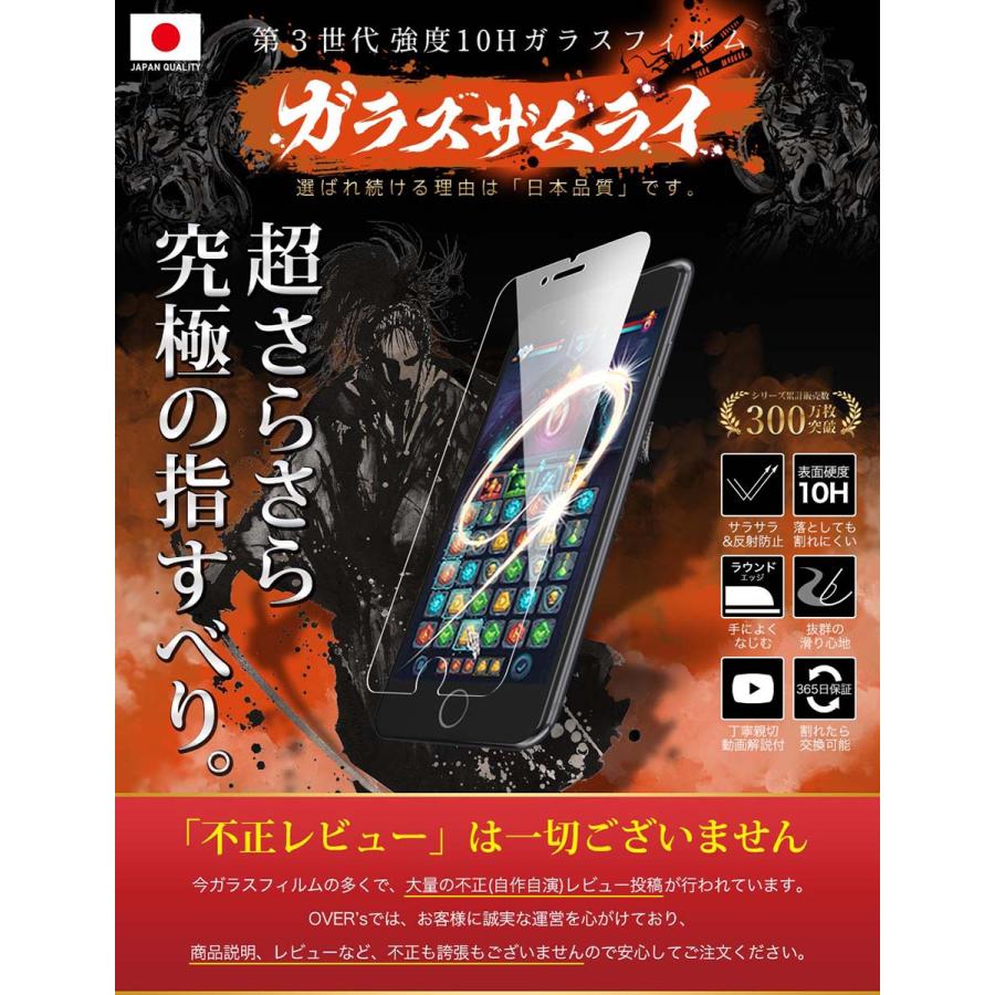 iPhone 保護フィルム ガラスフィルム iPhone13 Pro Max mini 12 SE (第三世代/第二世代) 11 XR XS SE3  SE2 アンチグレア 究極さらさら感 ガラスザムライ 8/7/6s OVER's(オーバーズ) - 通販 - PayPayモール