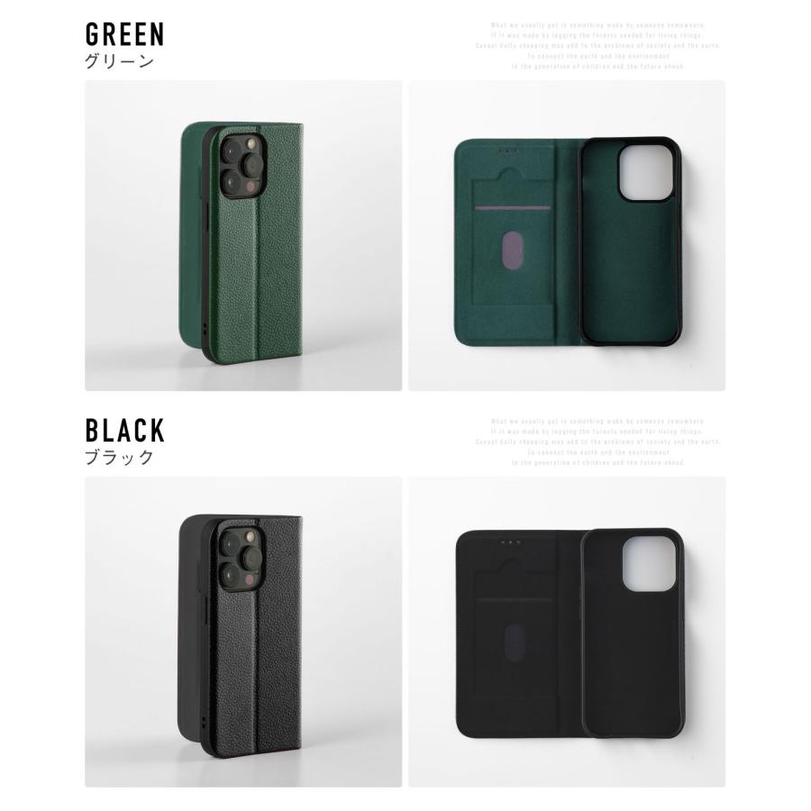 ボナペンチュラ　iPhone16手帳型ケース iPhone 16) ダイアリーケース エンボスクロコレザー