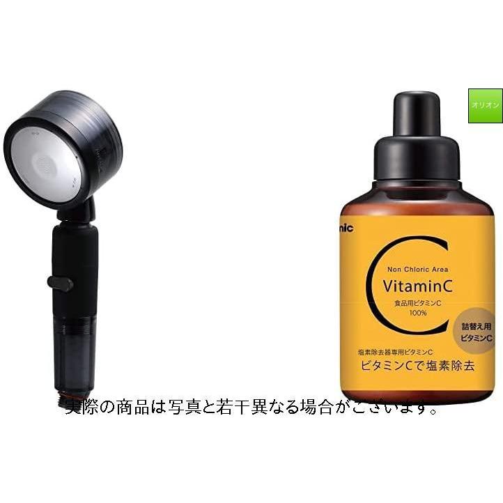 グレー ビタミンcカートリッジ シャワーヘッド Co Jp限定 1本 セット シャワーヘッド 塩素除去 節水 塩素除去 Co Jp限定 ナノバブル機能 肌触り 角度調整 増圧