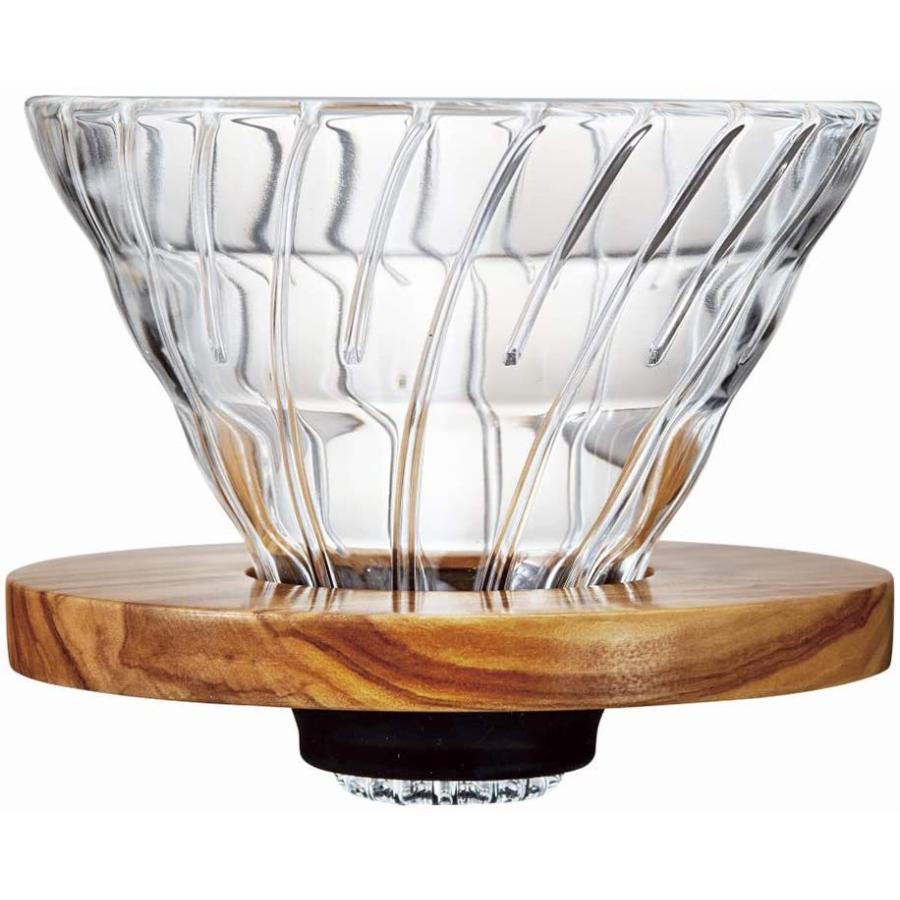 HARIO (ハリオ) V60 耐熱ガラス 透過 コーヒードリッパー オリーブウッド 02 コーヒードリップ 1~4杯用 VDG-02-OV ガラス瓶、キャニスター - operacioneswp.com HARIO (ハリオ) V60 耐熱ガラス 透過 コーヒードリッパー オリーブウッド 02 コーヒードリップ 1~4杯用 VDG-02-OV ガラス瓶、キャニスター - operacioneswp.com