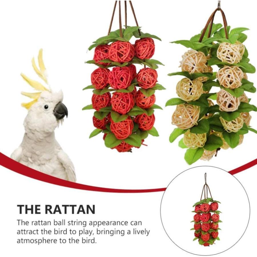 Ledmomo インコ おもちゃ かじる玩具 吊下げタイプ 遊び場 ボール ストレス解消 知育玩具 鳥のおもちゃ キャットケージ Myleet Com