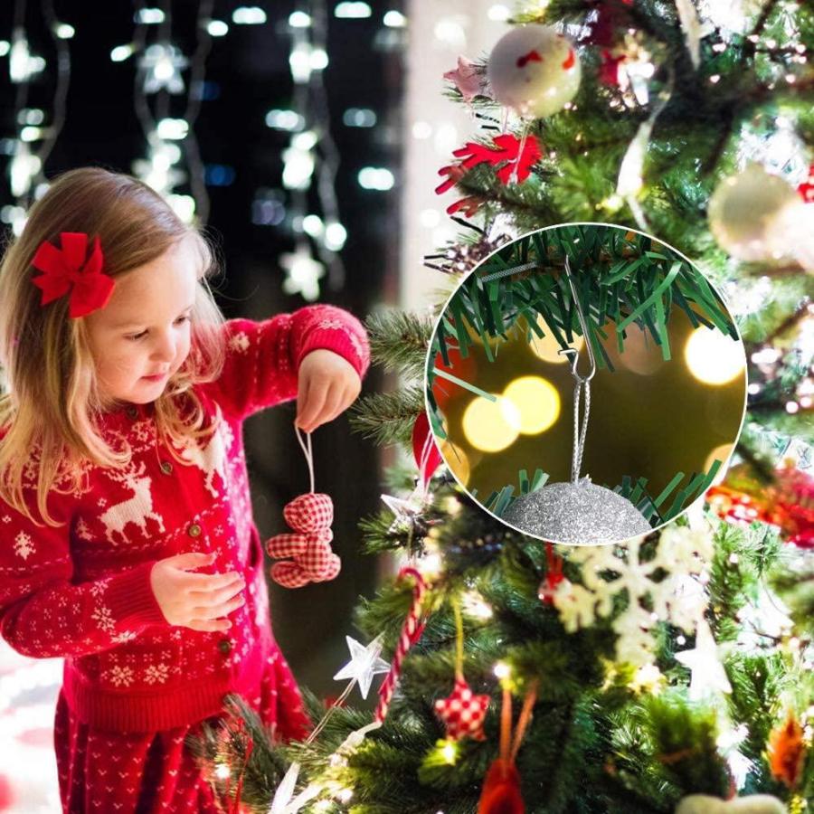 Naler 1本 S字メタルフック オーナメントフック クリスマスツリー 飾り付け クリスマスボールオーナメント用 ゴールド シルバー レッド 超ポイントアップ祭