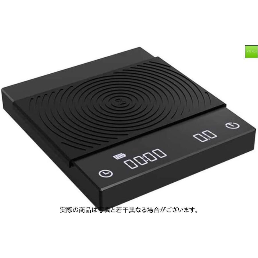 Timemore コーヒーメーカー コーヒー グラムスケール 手作りコーヒースケール キッチン家電 ブラック Tes005 高精度計量