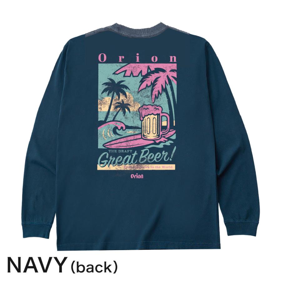 オリオンビール ロングスリーブTシャツ GREAT BEER NAVY SAXE グッズ