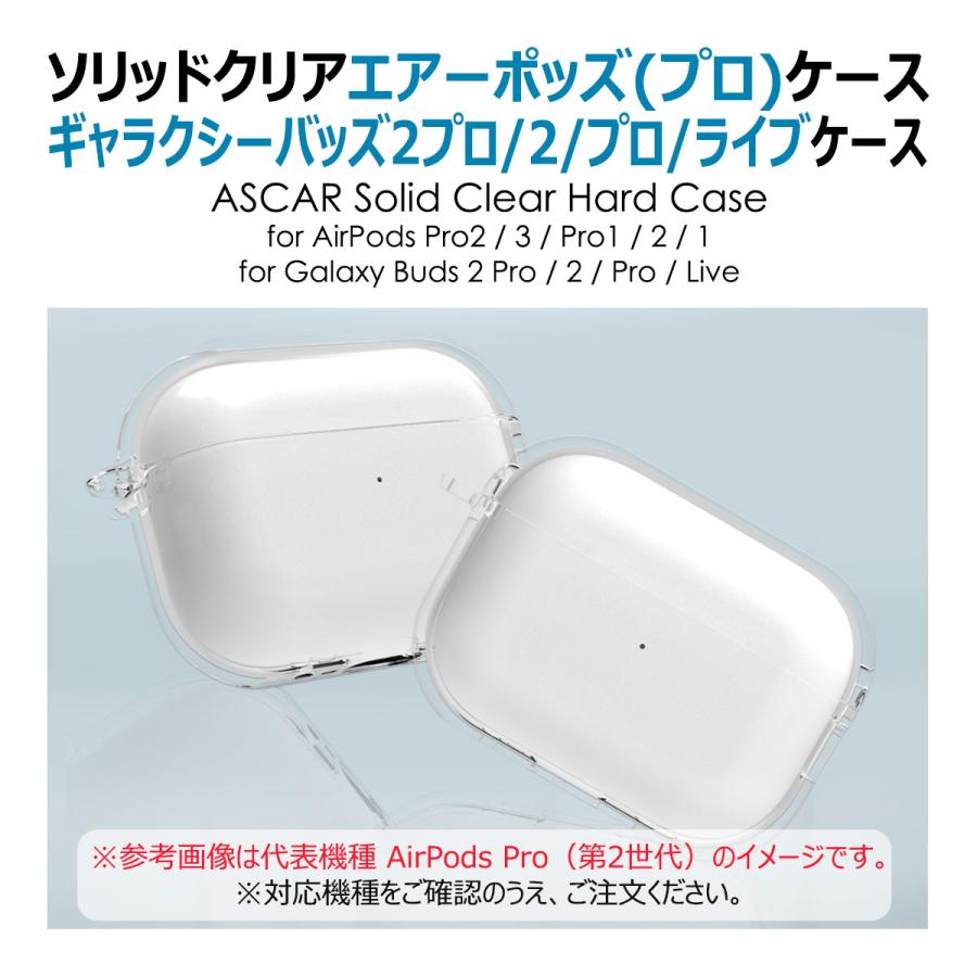並行輸入品】 ASCAR Solid Clear AirPods (Pro) Hard Case