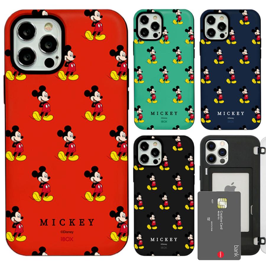 Disney Pattern Multi Card Bumper ケース iPhone SE3 13 Pro Max mini 12 SE2 11 XS XR X 8 7 Plus｜orionsys