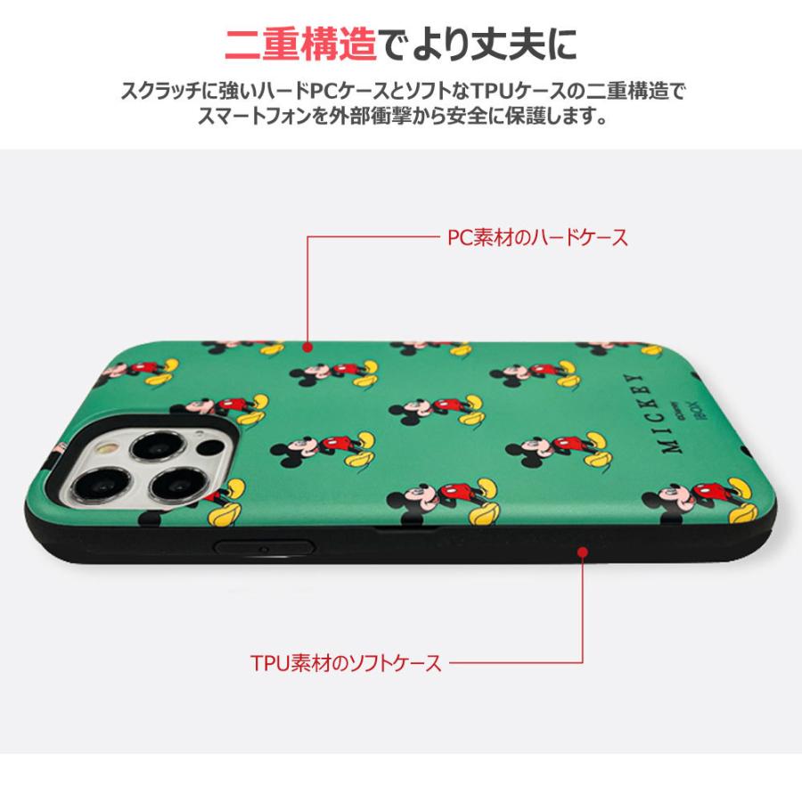 Disney Pattern Multi Card Bumper ケース iPhone SE3 13 Pro Max mini 12 SE2 11 XS XR X 8 7 Plus｜orionsys｜06