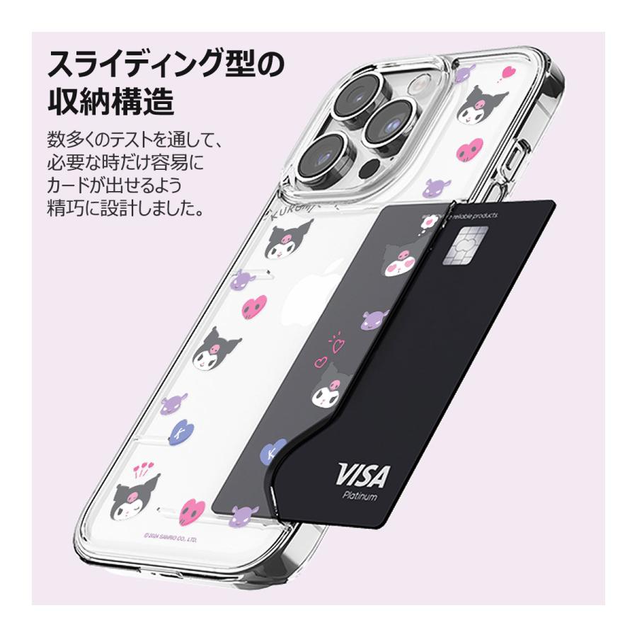 Sanrio Characters Cute Card Transparent Hard ケース iPhone 15 Plus Pro Max 14｜orionsys｜10