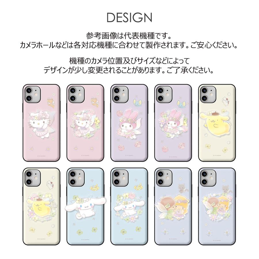 Sanrio Characters Fairy Card Door Bumper ケース Acryl Smart Tok セット iPhone 15 Plus Pro Max 14 SE3 13 mini 12 SE2 11 XS XR X 8 7｜orionsys｜08