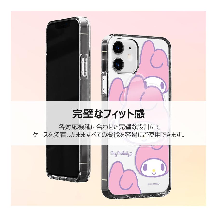 Sanrio Characters Head Clear Jelly ケース Acryl Smart Tok セット iPhone 15 Plus Pro Max 14 SE3 13 mini 12 SE2 11 XS XR X 8 7｜orionsys｜03