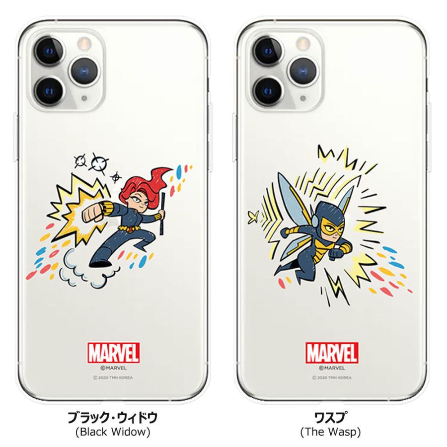 MARVEL Clear Soft ケース iPhone 15 Plus Pro Max 14 SE3 13
