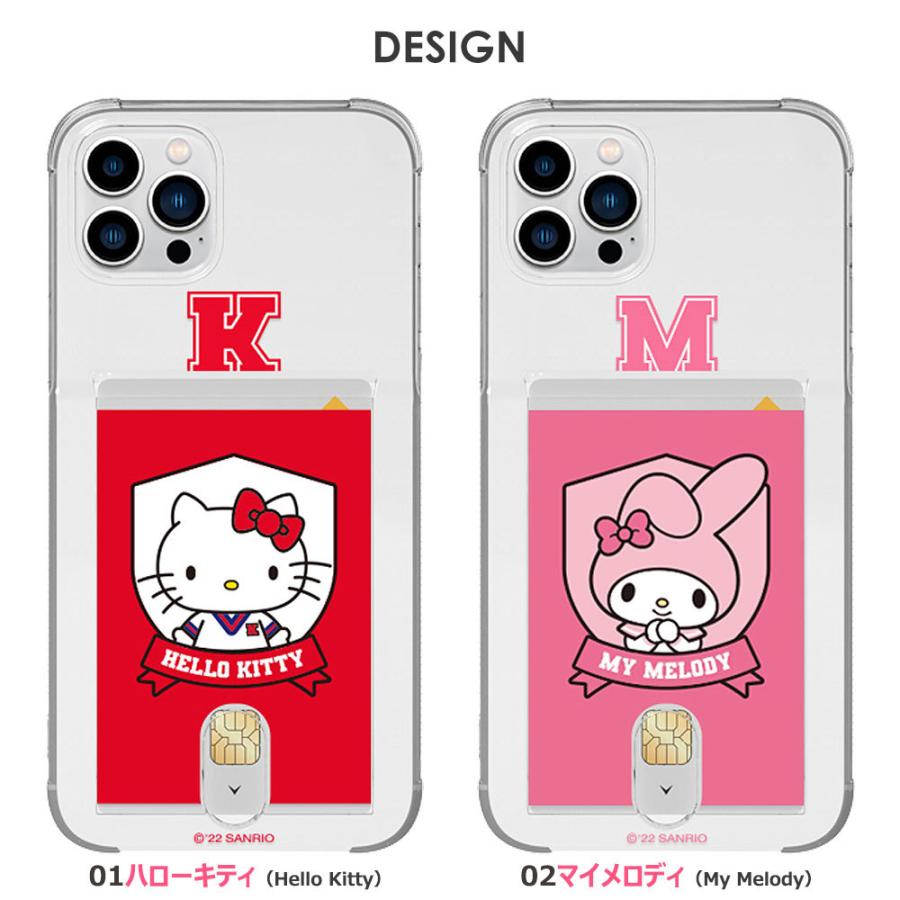 Sanrio Characters University#1 Card Clear Jelly ケース iPhone 15 Plus Pro Max 14 SE3 13 mini 12 SE2 11 XS XR X 8 7｜orionsys｜12