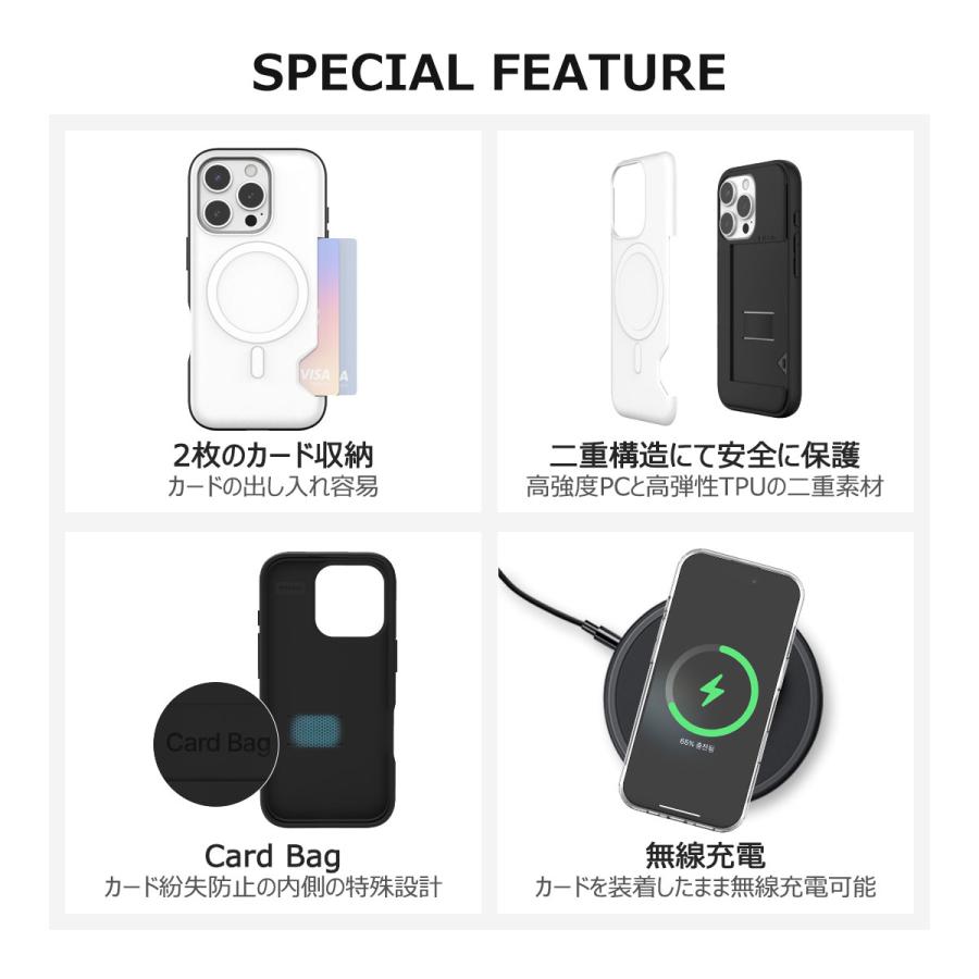 【並行輸入品】 Snoopy Friends Run Pattern Two Card MagSafe Bumper ケース iPhone Air 17 Pro Max 16 Plus 15 | SNOOPY | 17