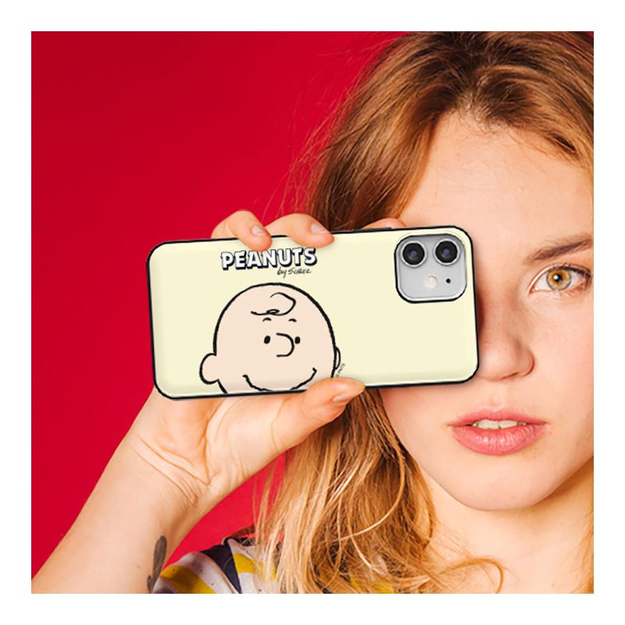 Snoopy Big Face Card Door Bumper ケース iPhone 15 Plus Pro Max 14 SE3 13 mini 12 SE2 11 XS XR X 8 7｜orionsys｜11