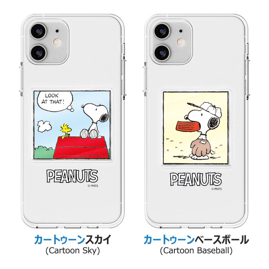 Snoopy Cartoon Clear Jelly ケース Acryl Smart Tok セット iPhone 15 Plus Pro Max 14 SE3 13 mini 12 SE2 11 XS XR X 8 7｜orionsys｜14