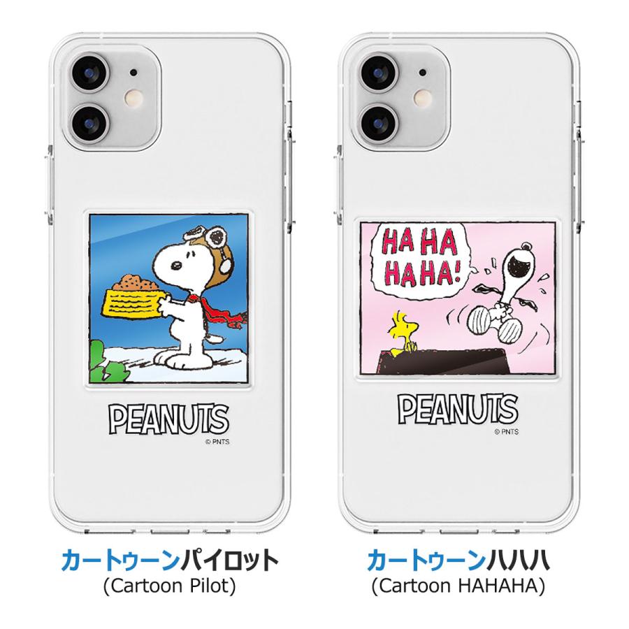 Snoopy Cartoon Clear Jelly ケース Acryl Smart Tok セット iPhone 15 Plus Pro Max 14 SE3 13 mini 12 SE2 11 XS XR X 8 7｜orionsys｜15