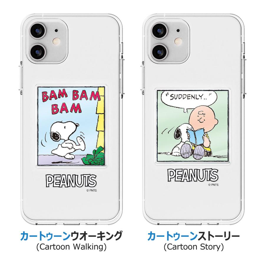 Snoopy Cartoon Clear Jelly ケース Acryl Smart Tok セット iPhone 15 Plus Pro Max 14 SE3 13 mini 12 SE2 11 XS XR X 8 7｜orionsys｜16