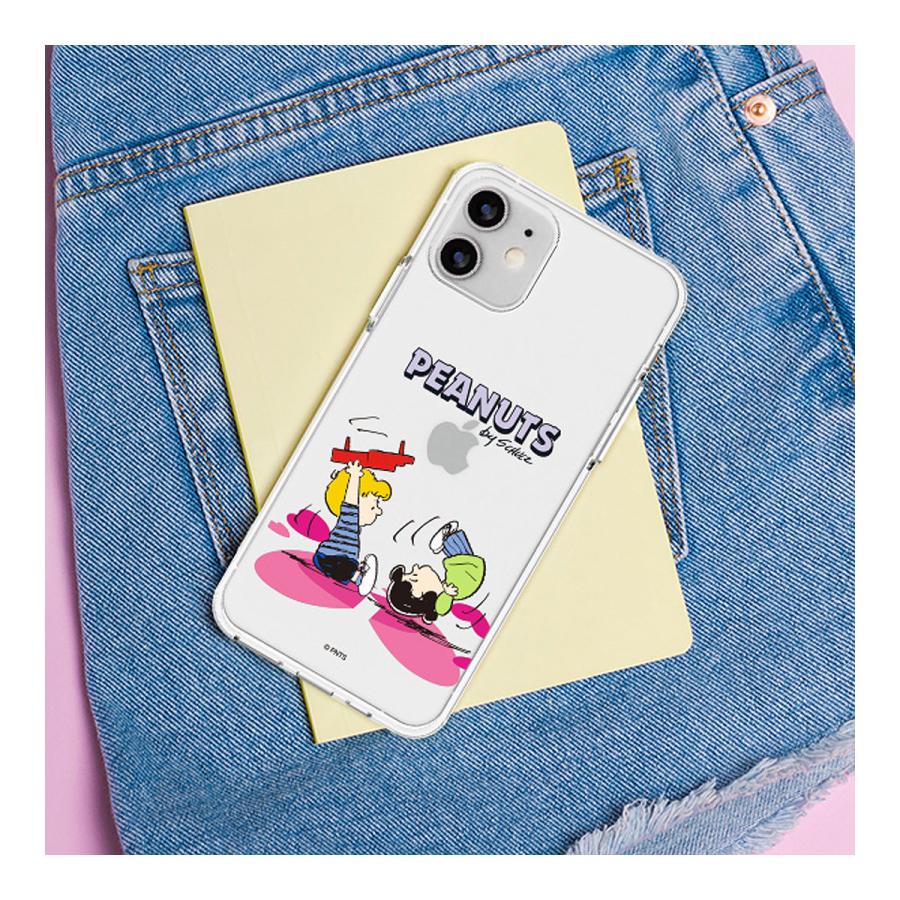 Snoopy Heart Breaker Clear Jelly ケース iPhone 15 Plus Pro Max 14 SE3 13 mini 12 SE2 11 XS XR X 8 7｜orionsys｜11